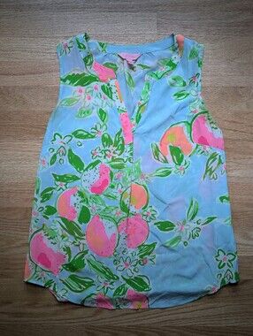Lilly Pulitzer 100% Silk Shell